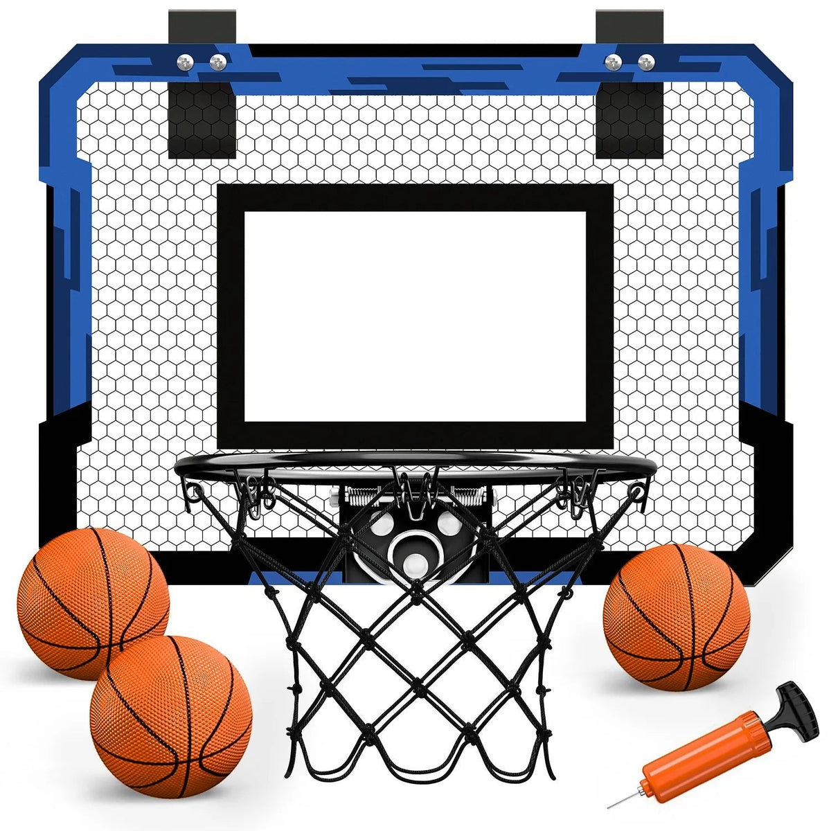 Foldable Wall-Mounted Basketball Hoop Set for Kids