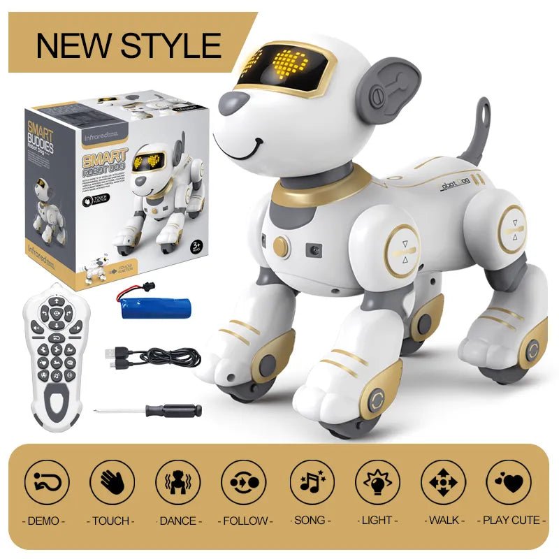 Funny RC Stunt Dog - Voice Command Robot Toy for Kids