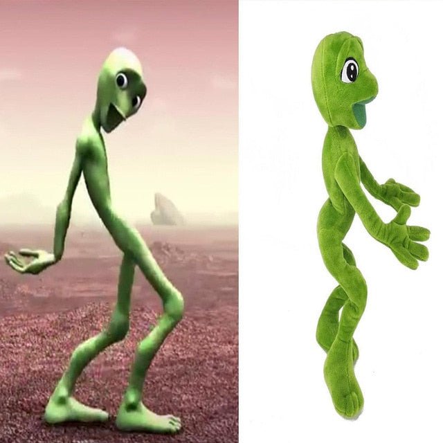 Wiggly Green Alien Dance Plush Toy