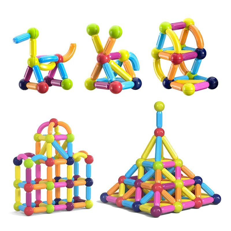 Magnetic Construction Set, Balls & Sticks - Ages 14+ STEM Model Kit