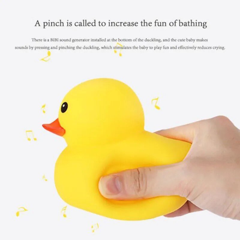 5-100Pcs Rubber Ducks Set - Squeaky Bath Toys for Kids