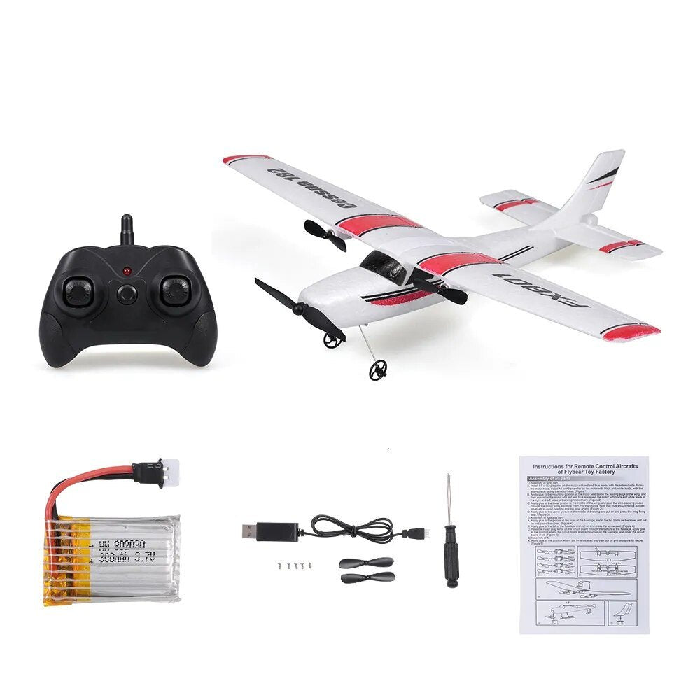 FX801 EPP Foam 2CH RC Plane, 2.4G Remote, Children's Aircraft Toy