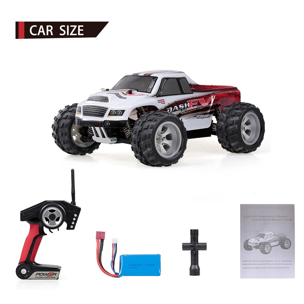70Km/h High Speed Racing Car 540 Brushed Motor 4WD Off-Road Remote Control Electric Car