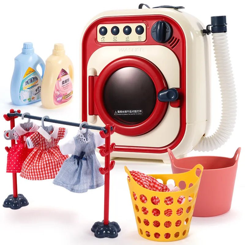 Mini Washing Machine & Dryer Toy with Lights & Music