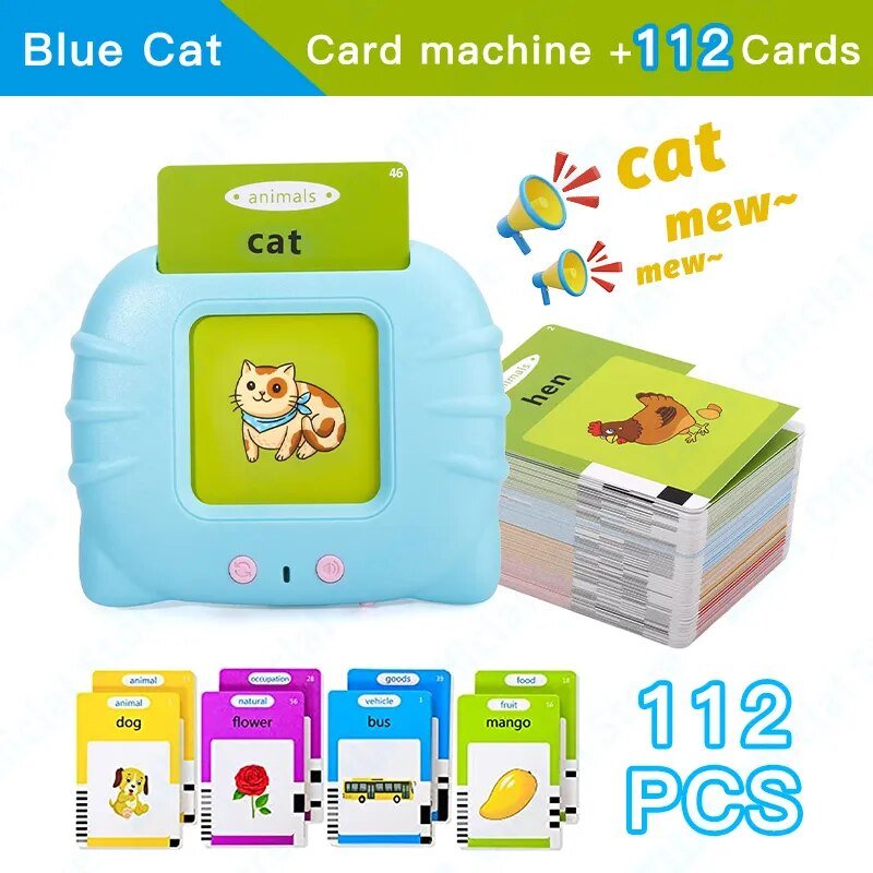 Montessori Audio Flash Cards: English Learning Electronic Book for Kids