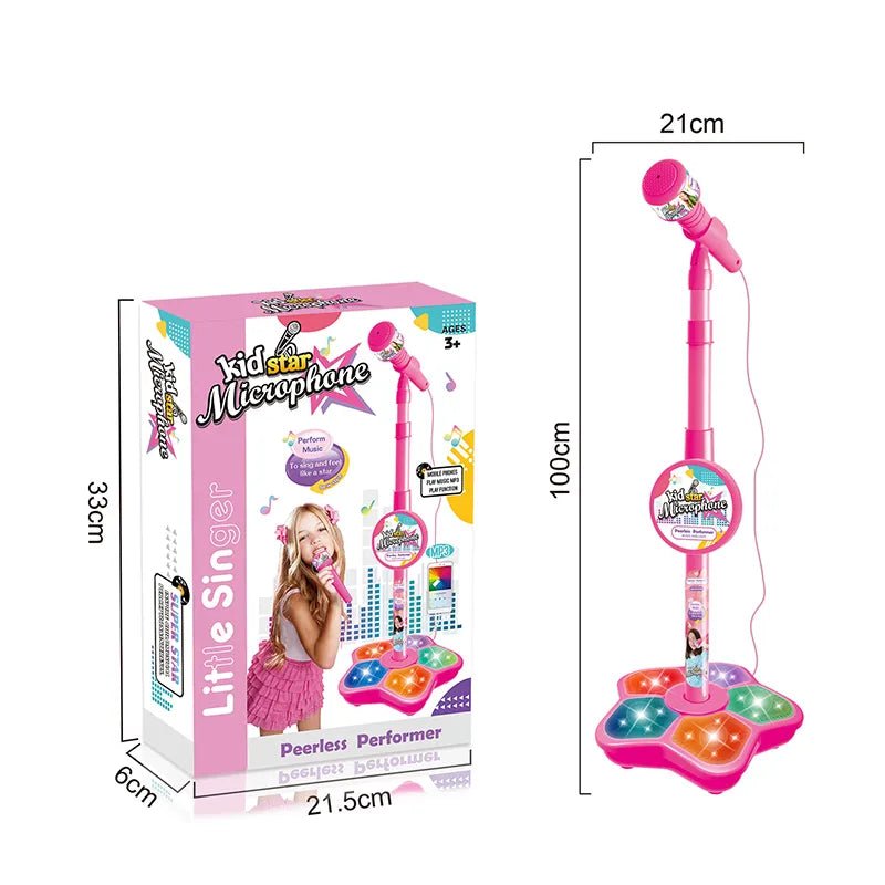 Kids' Karaoke Microphone with Stand - Educational Music Toy