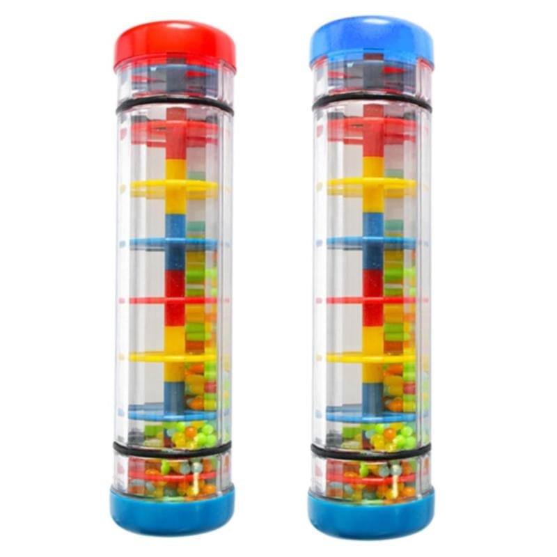 Rainbow Rain Rainmaker - A Rain Stick Musical Toy for Sound Exploration
