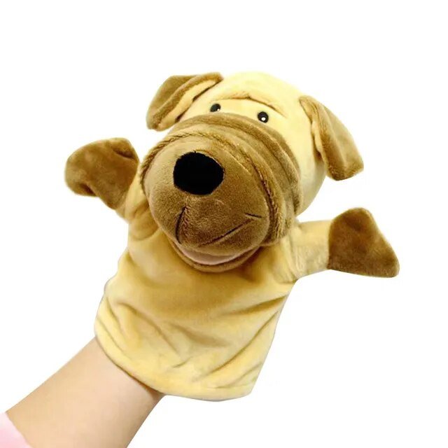 Animal Hand Puppets - Soft Educational Plush Toys for Babies