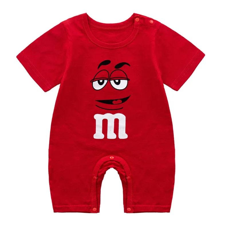 Solid Summer Romper: Short Sleeve Pajama Bodysuit for Infants