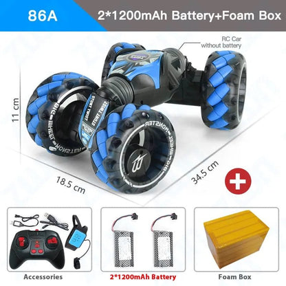 1:12/1:16 4WD RC Car with Radio, Gesture Control & Light, Kids Toy