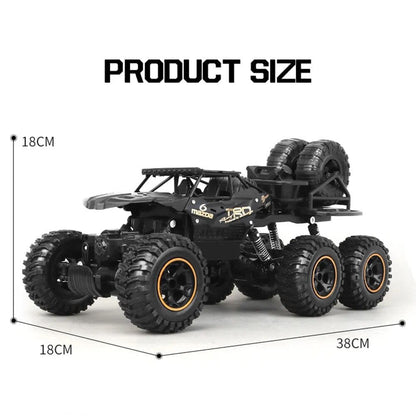 1/12 Big 38CM 6WD RC Car, 2.4Ghz, High-Speed Off-Road Truck Toy