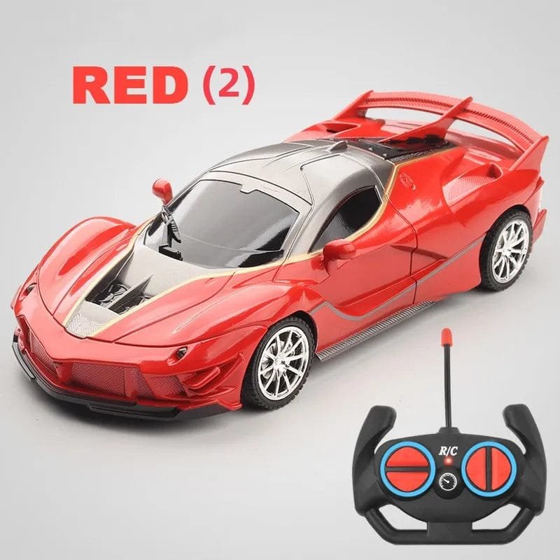 1:18 High-Speed RC Car - 15km/h with LED Light - Chargeable