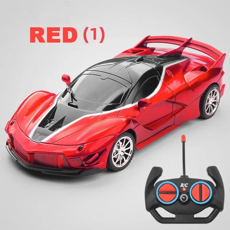 1:18 High-Speed RC Car - 15km/h with LED Light - Chargeable