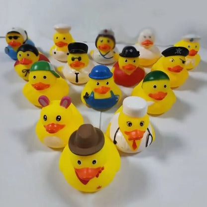 5-100Pcs Rubber Ducks Set - Squeaky Bath Toys for Kids