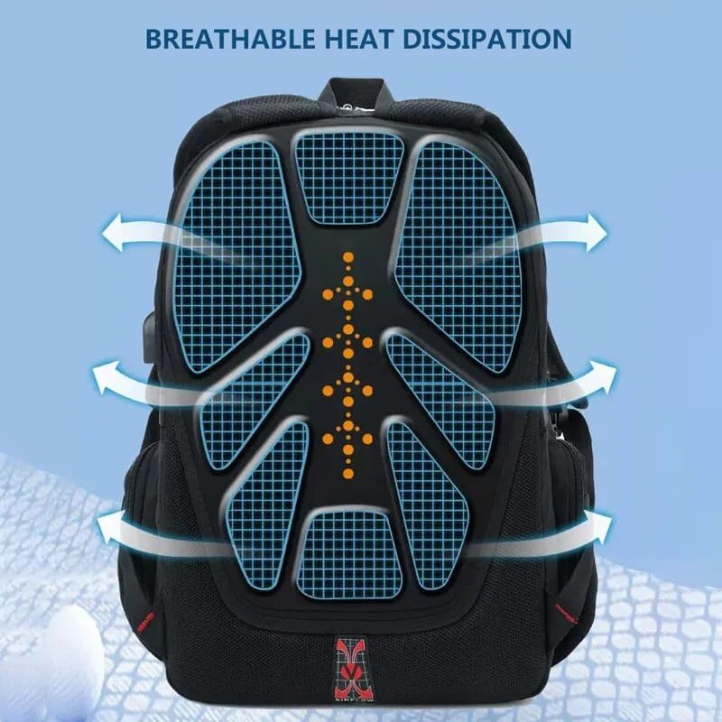 Waterproof 17 Inch Laptop Backpack with USB Charging