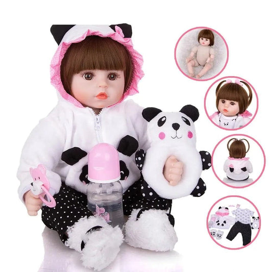 18" Lovely Reborn Baby Doll - 48cm, Cloth Body, Realistic