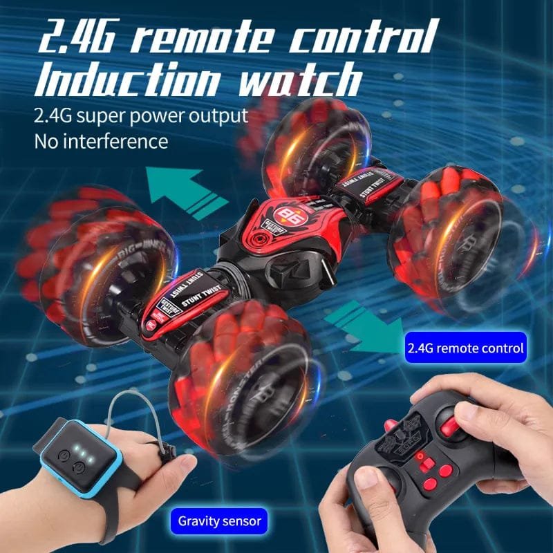 1:12/1:16 4WD RC Car with Radio, Gesture Control & Light, Kids Toy