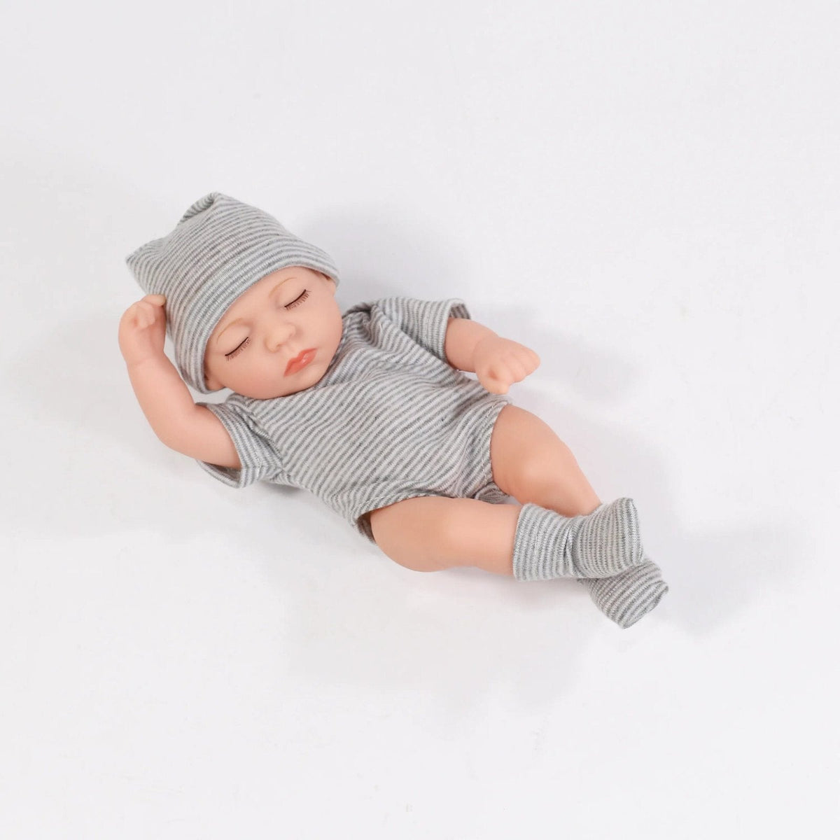 20cm Mini Silicone Reborn Doll - Waterproof, Cute Bebe Toy