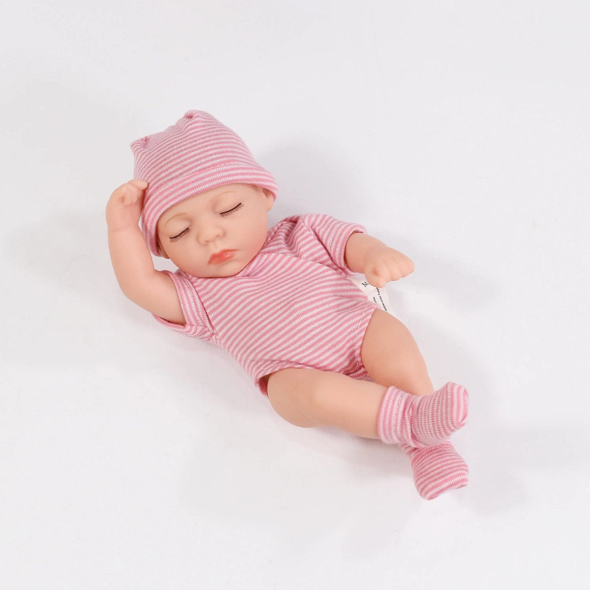 20cm Mini Silicone Reborn Doll - Waterproof, Cute Bebe Toy