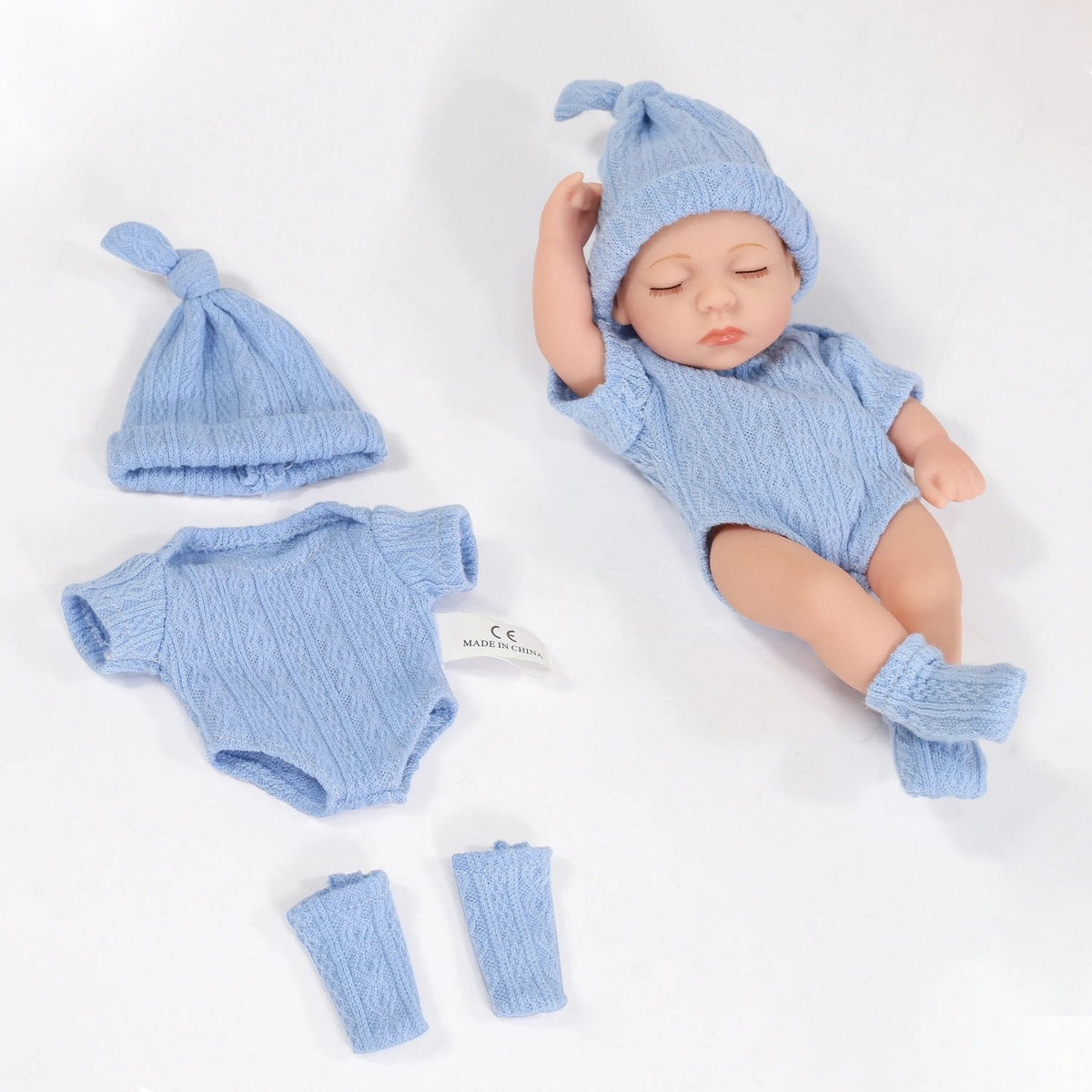 20cm Mini Silicone Reborn Doll - Waterproof, Cute Bebe Toy