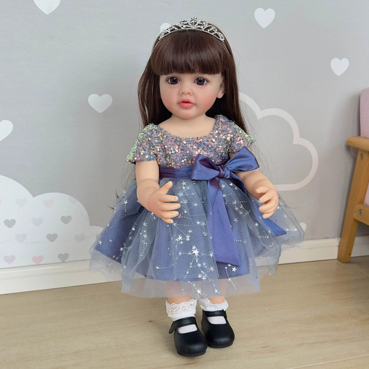 22" Full Body Toddler Doll - Princess Betty, Long Hair