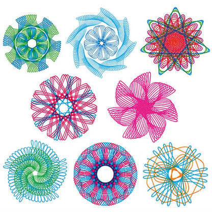 22pcs Spirograph Drawing toys set Interlocking Gears & Wheels