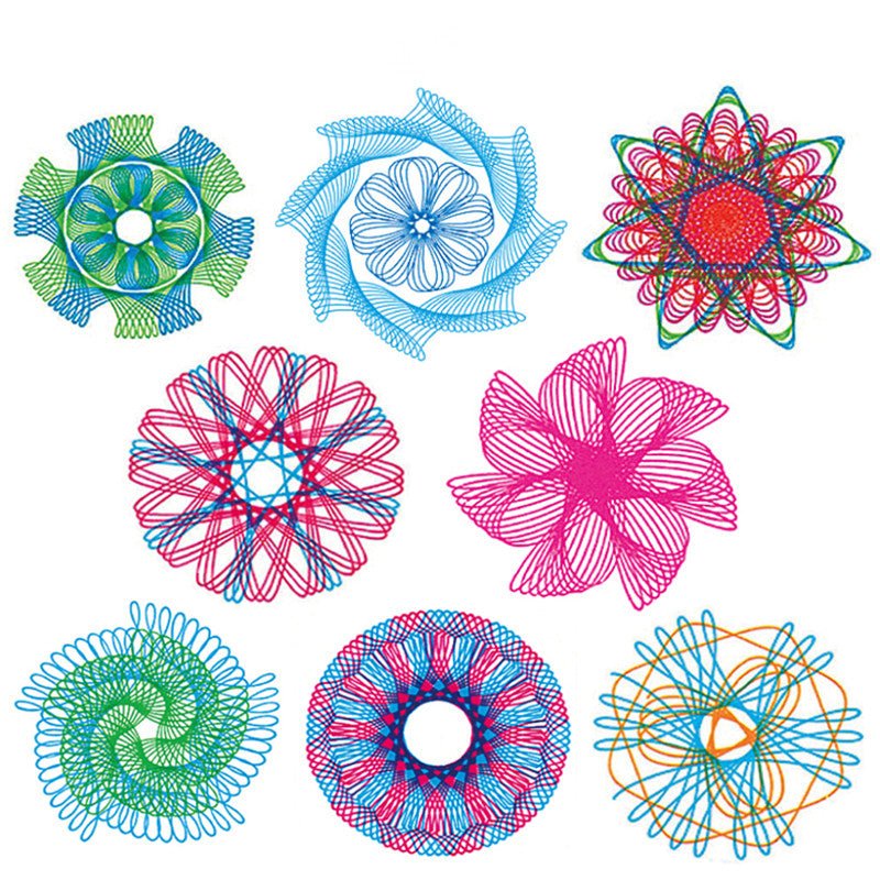 22pcs Spirograph Drawing toys set Interlocking Gears & Wheels