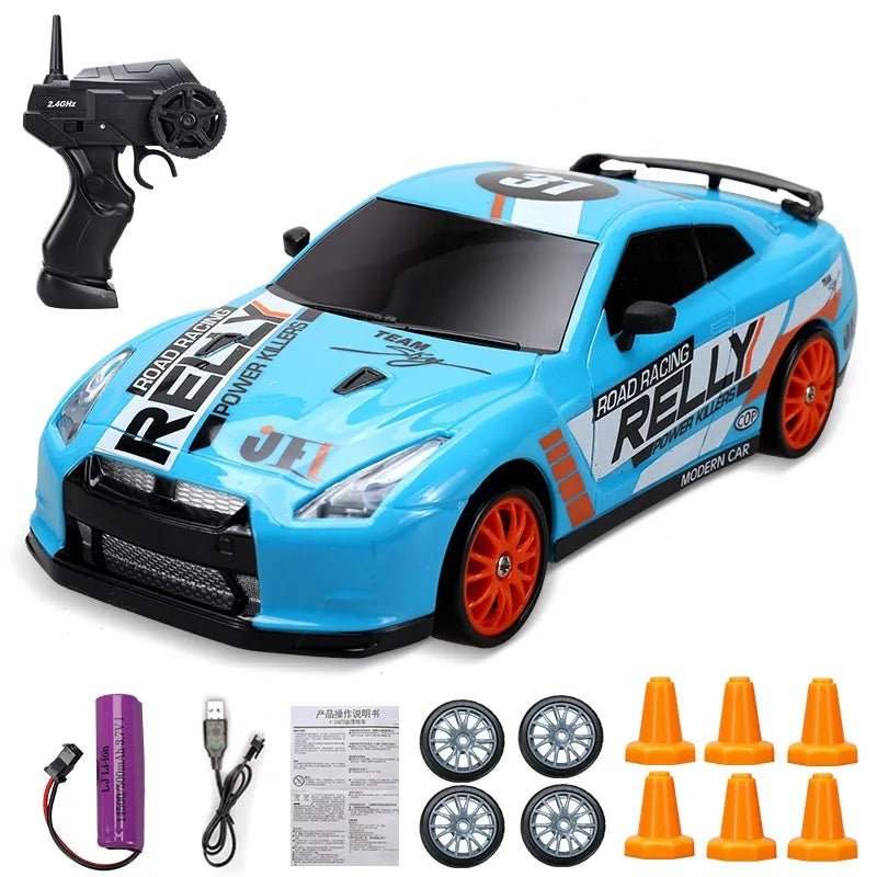 2.4G 4WD RC Drift Car - GTR/AE86 Model Racing Toy for Kids