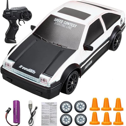 2.4G 4WD RC Drift Car - GTR/AE86 Model Racing Toy for Kids