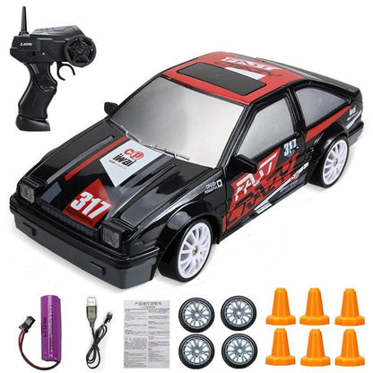 2.4G 4WD RC Drift Car - GTR/AE86 Model Racing Toy for Kids