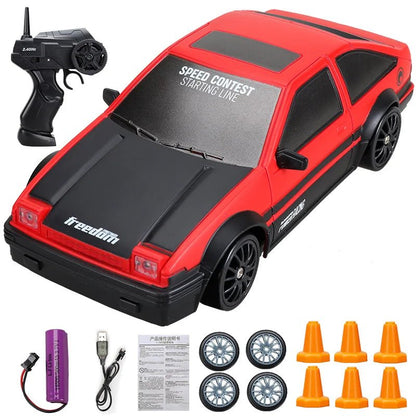 2.4G 4WD RC Drift Car - GTR/AE86 Model Racing Toy for Kids