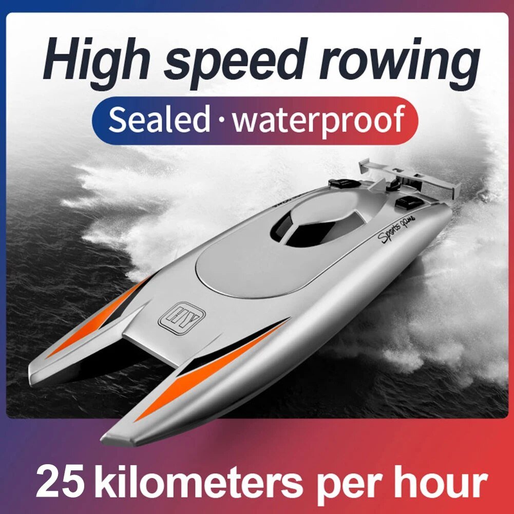2.4G High-Speed RC Racing Boat - 25KM/H, Dual Motor