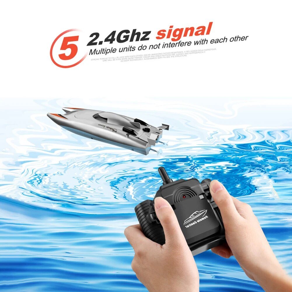 2.4G High-Speed RC Racing Boat - 25KM/H, Dual Motor