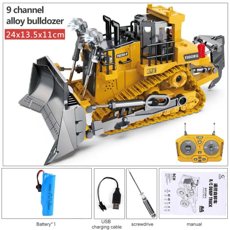 2.4G RC Excavator & Dump Truck - Engineering Vehicle Toy