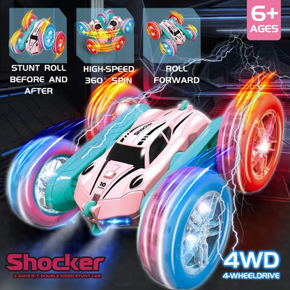 2.4G RC Stunt Car for Kids - Double-Sided, 360° Rotation