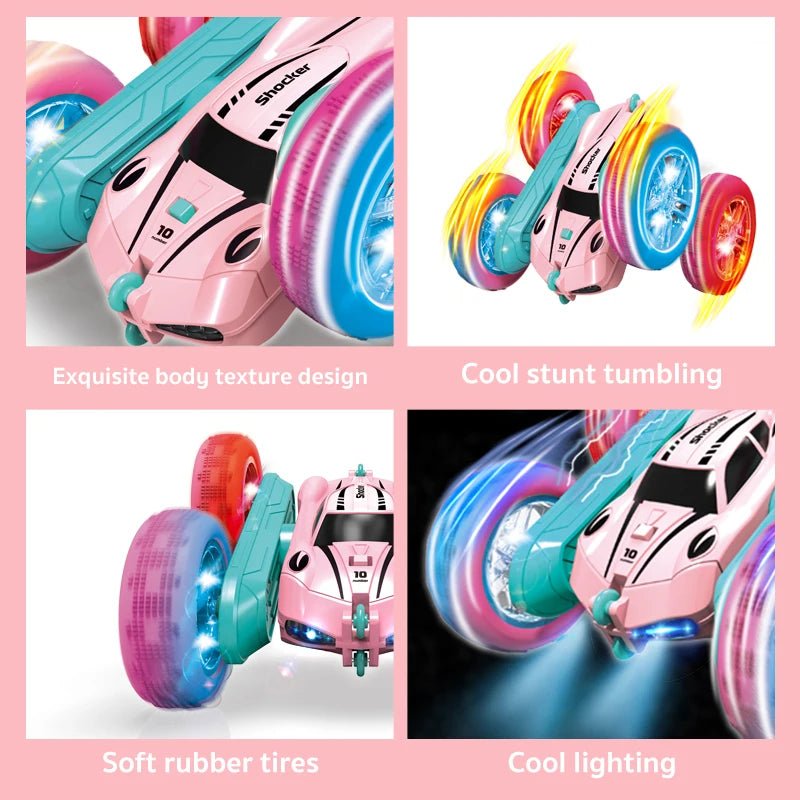 2.4G RC Stunt Car for Kids - Double-Sided, 360° Rotation