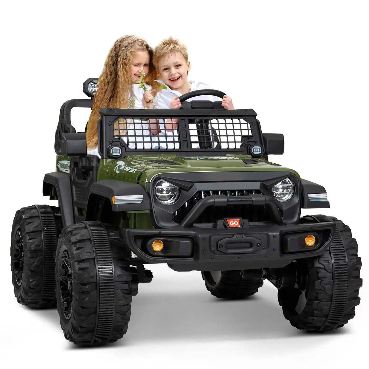 24V Double Seat Electric Vehicle for Kids - Four-Wheel Drive Car
