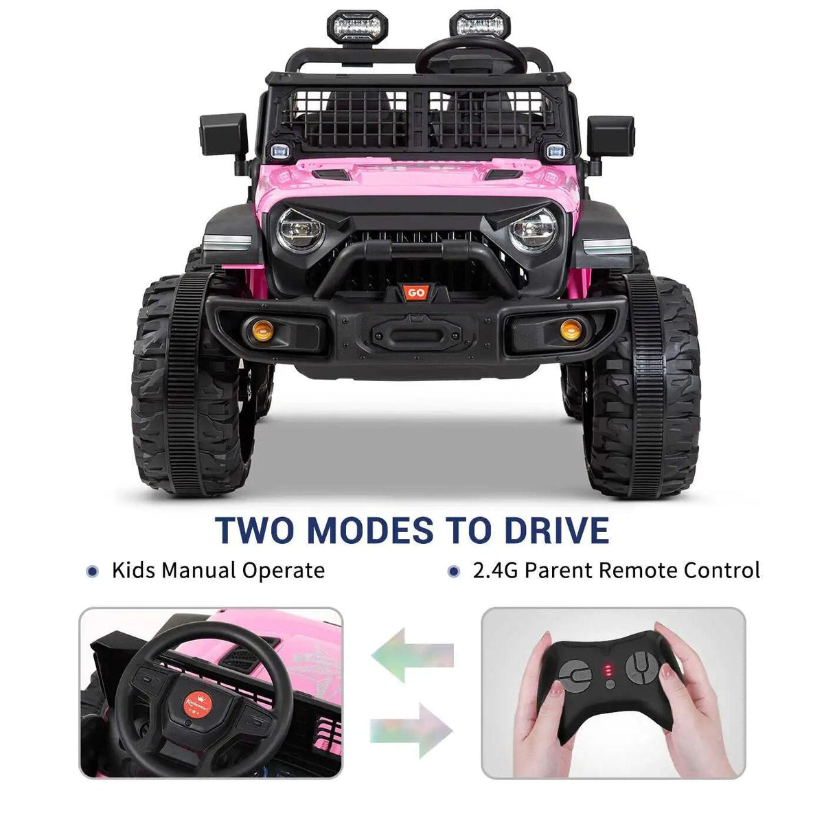 24V Double Seat Electric Vehicle for Kids - Four-Wheel Drive Car