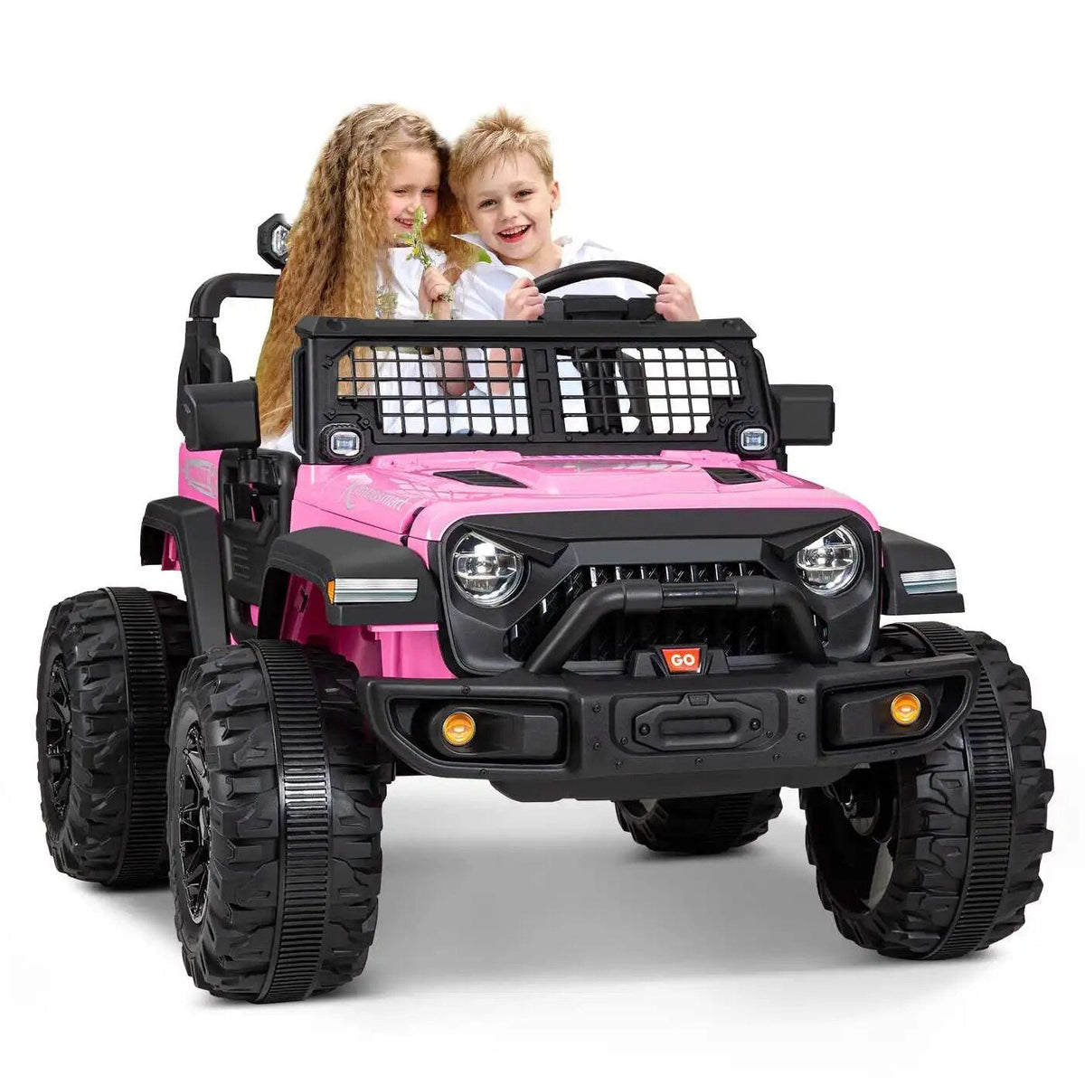 24V Double Seat Electric Vehicle for Kids - Four-Wheel Drive Car