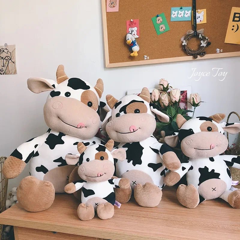 25/35cm Milk Cow Plush Toy - Soft, Cute Cattle Doll for Kids