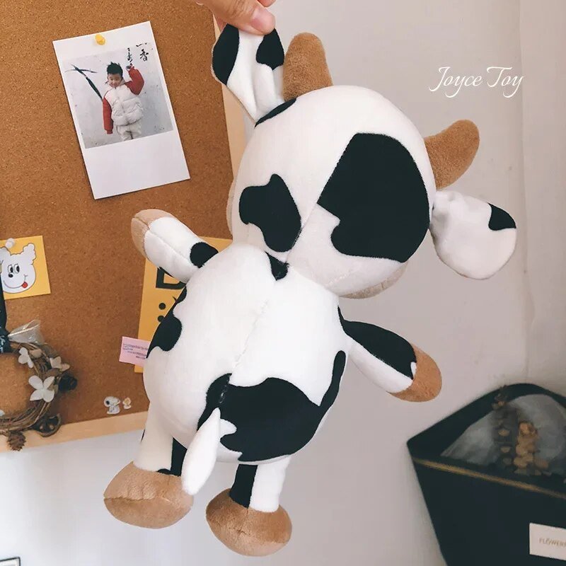 25/35cm Milk Cow Plush Toy - Soft, Cute Cattle Doll for Kids