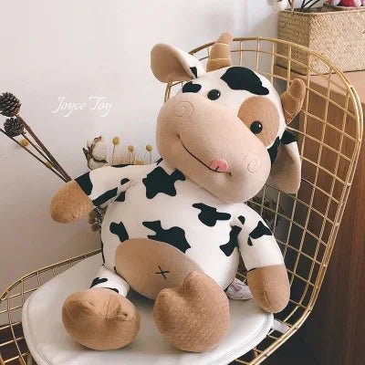 25/35cm Milk Cow Plush Toy - Soft, Cute Cattle Doll for Kids