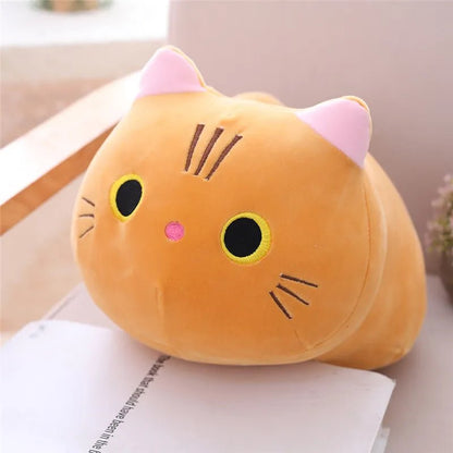 25CM Cute Cat Cartoon Pillow, Soft Plush Toy, Lovely Kids' Gift