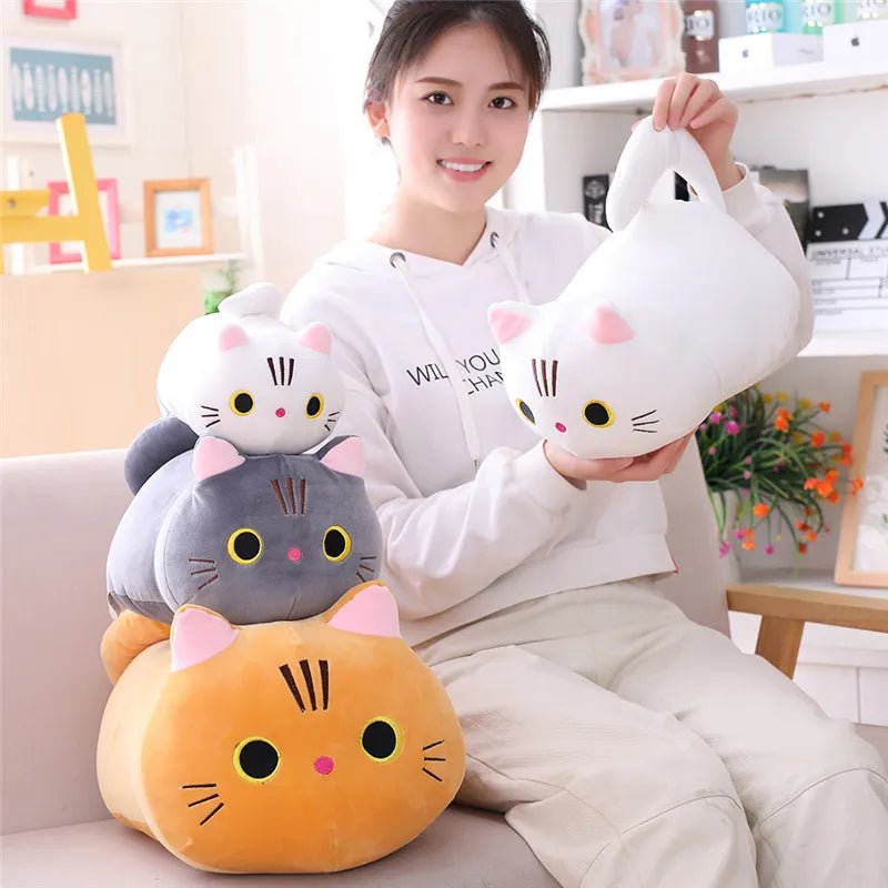 25CM Cute Cat Cartoon Pillow, Soft Plush Toy, Lovely Kids' Gift