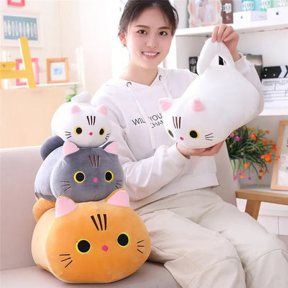 25CM Cute Cat Cartoon Pillow, Soft Plush Toy, Lovely Kids' Gift