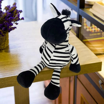 25cm Lifelike Forest Animal Plush Toys - Lion, Tiger, Elephant & More