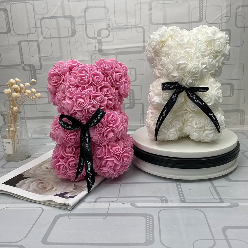 25cm Red Rose Teddy Bear - Ideal Valentine's Day & Christmas Gift