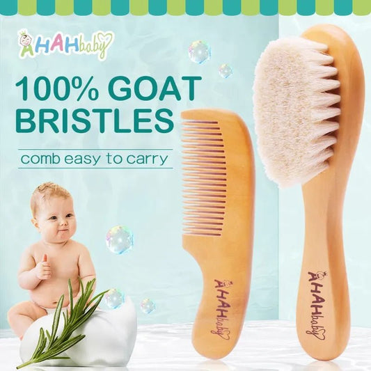 2pcs Baby Hair Brush & Comb Set for Newborn