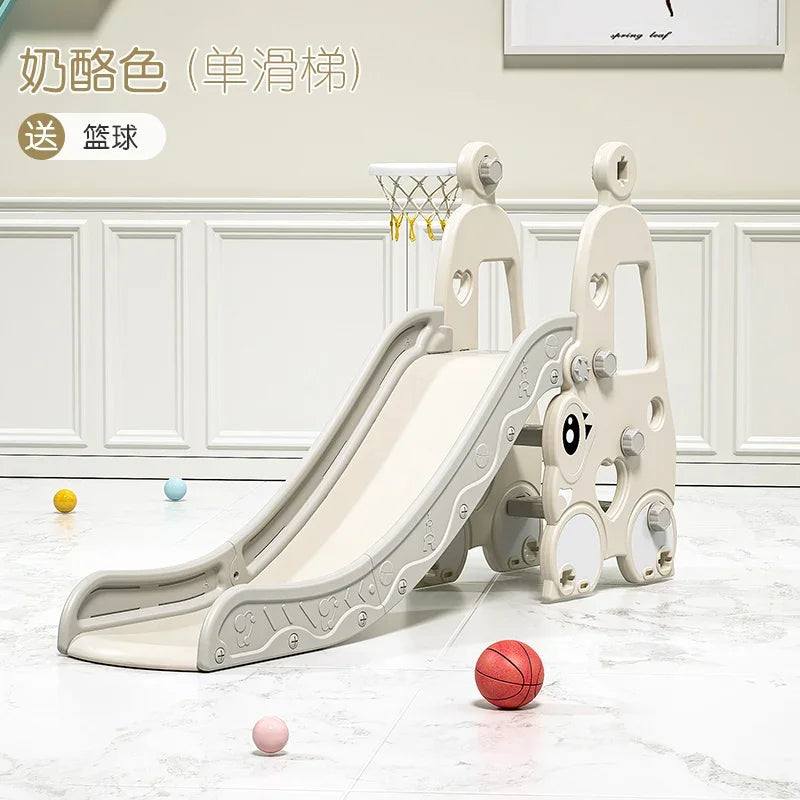 TQH 3-in-1 Indoor Slide & Swing for Toddlers