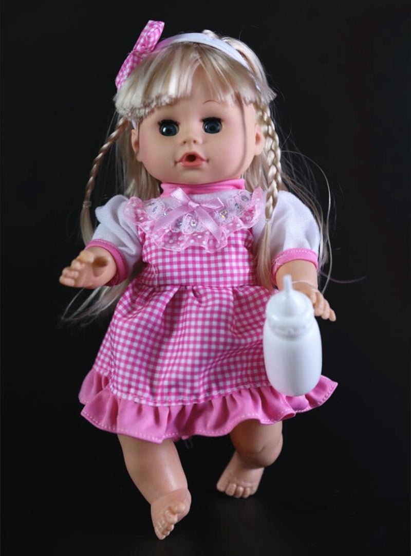 32cm Blinking, Feeding & Talking Baby Doll (Drinks & “Pees”)